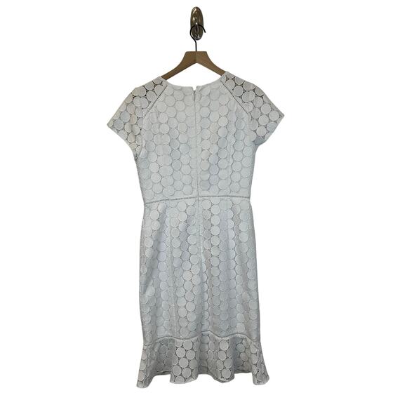 NWT Lilly Pulitzer Aliza White Midi Dress Polka Dot Lace Resort Women’s Size 8 - Picture 10 of 13